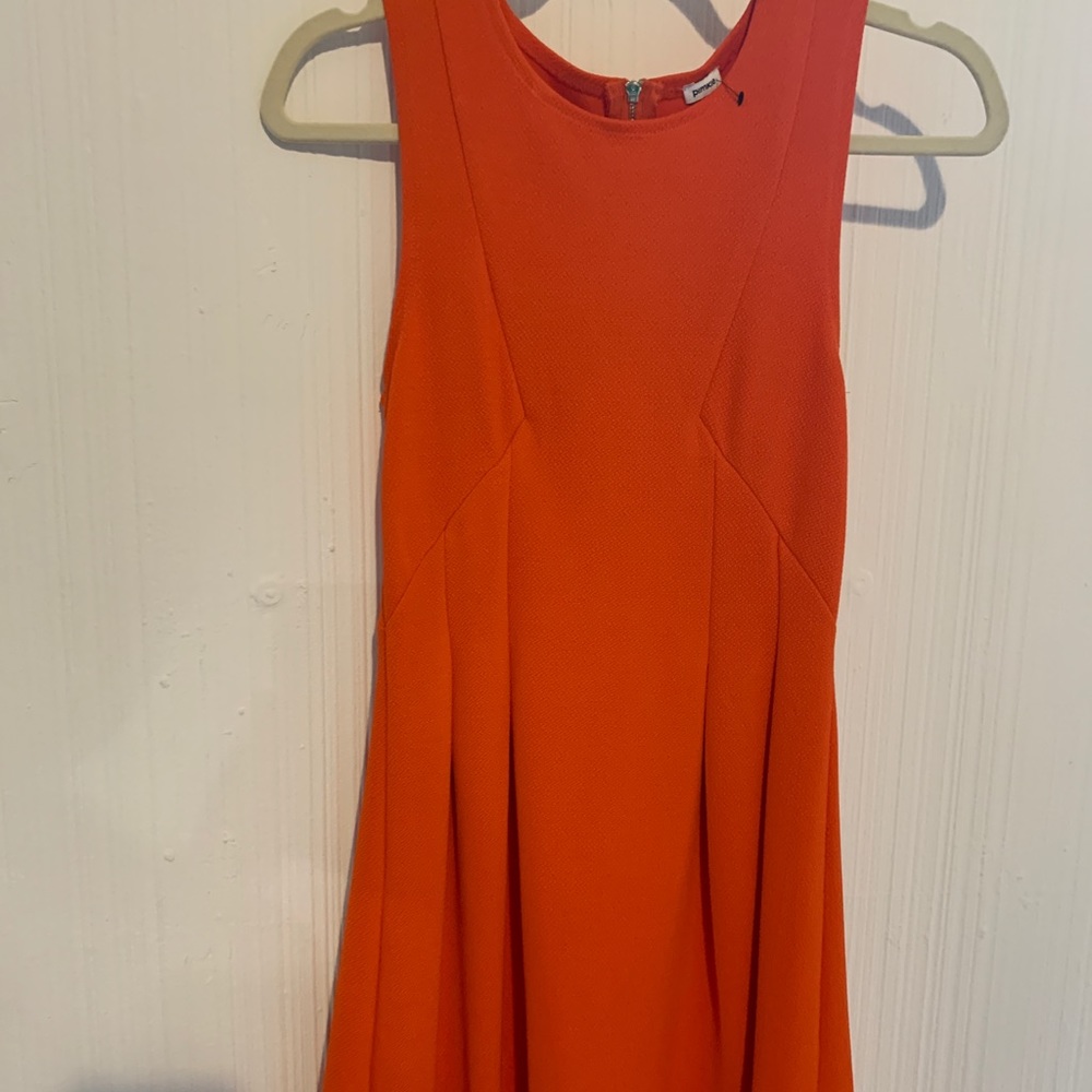 Orange swing dress